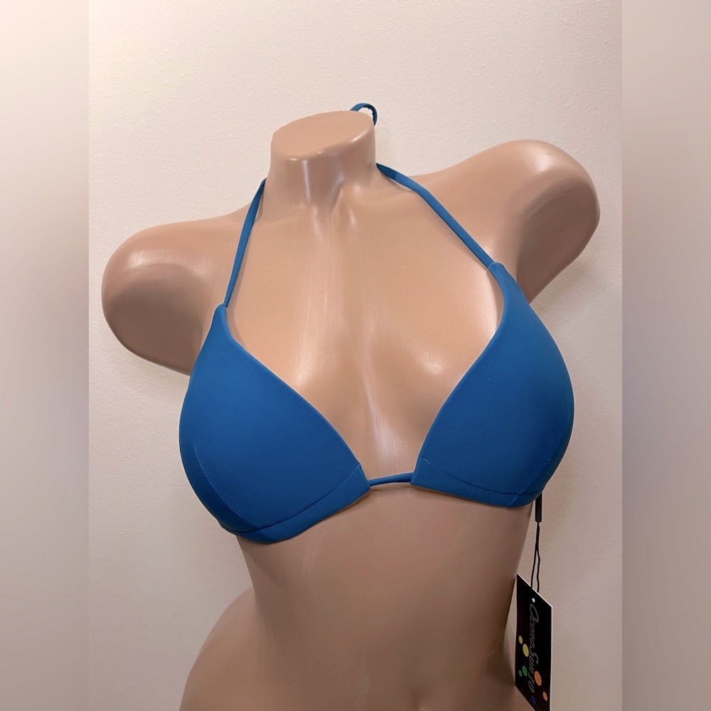 Nwt Blue String Bikini Top